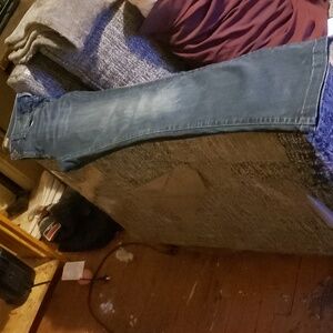 Blue flare jeans